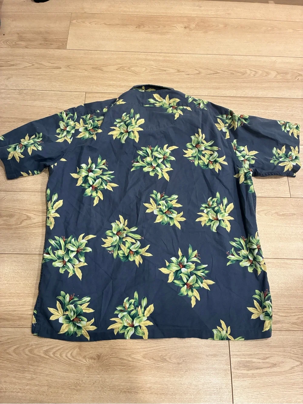 Polo Ralph Lauren Clayton Hawaiian Shirt Short Sleeve Loop Collar Size XL